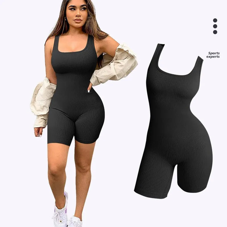 Seamless One-Piece Short Push Up Bodysuit