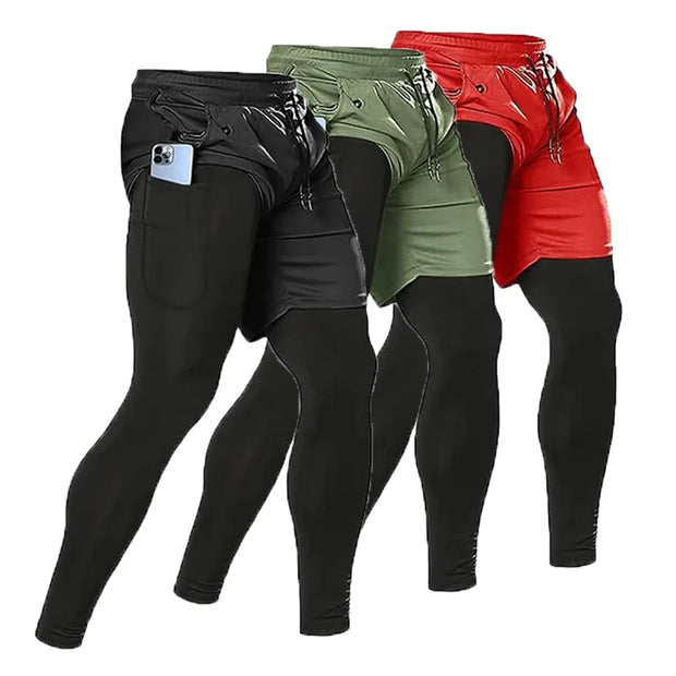 Compression Double-deck Sportswear Shorts