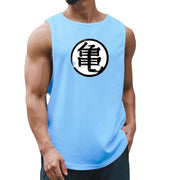 Turtle Script Printed Mens Gym Vest Quick Dry