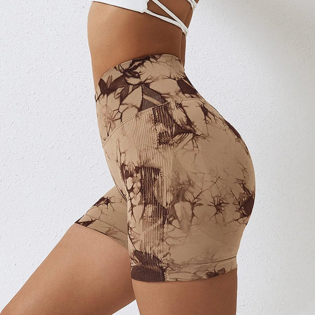 Seamless Elastic Scrunch High Waist Shorts