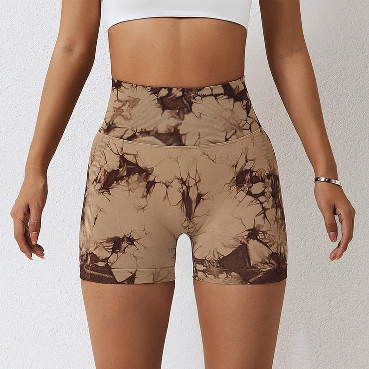 Seamless Elastic Scrunch High Waist Shorts