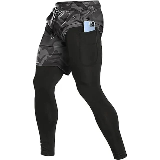 Compression Double-deck Sportswear Shorts