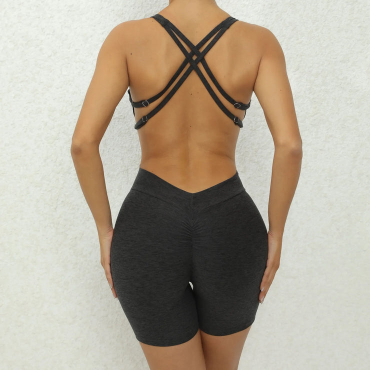 Seamless Yoga Jumpsuits Sports Fitness One-Piece