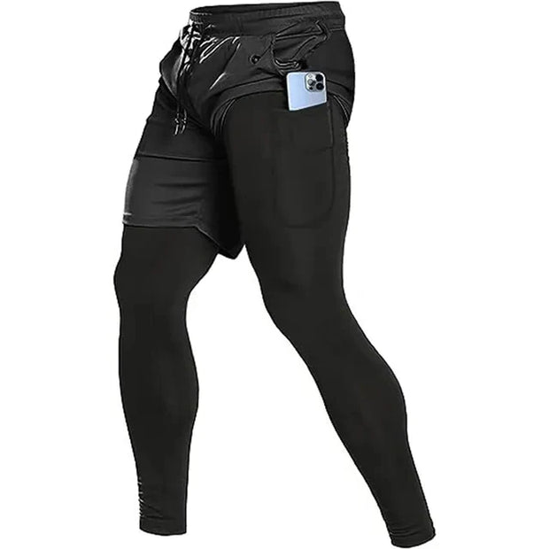 Compression Double-deck Sportswear Shorts