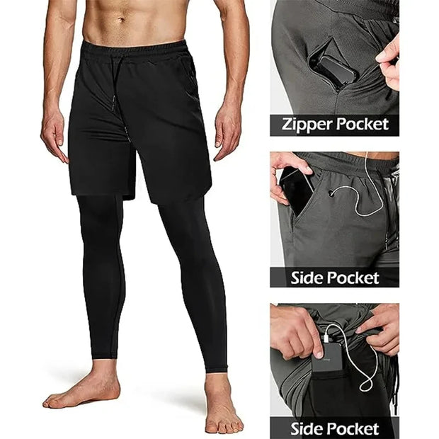 Compression Double-deck Sportswear Shorts