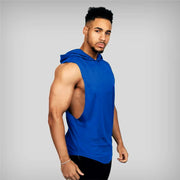 Tank Top Men Gym Cotton Vest Hoodies