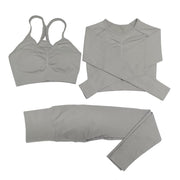 New Seamless Women Gym Set Long Sleeve