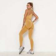 New Seamless Women Gym Set Long Sleeve