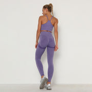 New Seamless Women Gym Set Long Sleeve