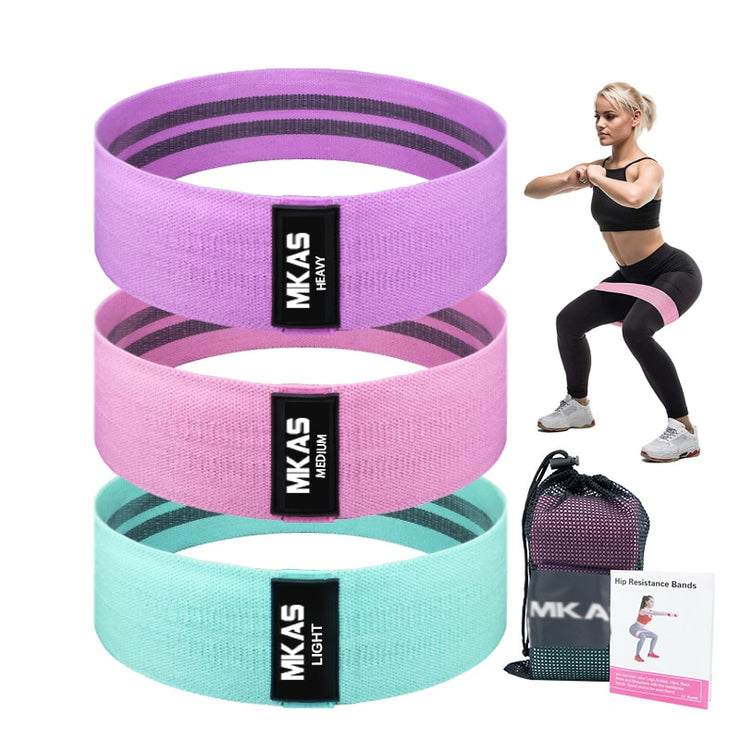 Fitness Booty Resistance Bands   3-Piece