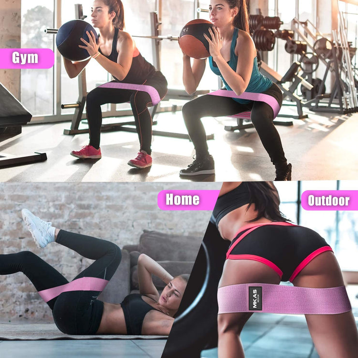 Fitness Booty Resistance Bands   3-Piece