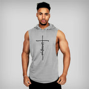 Hooded Sleeveless T Shirt