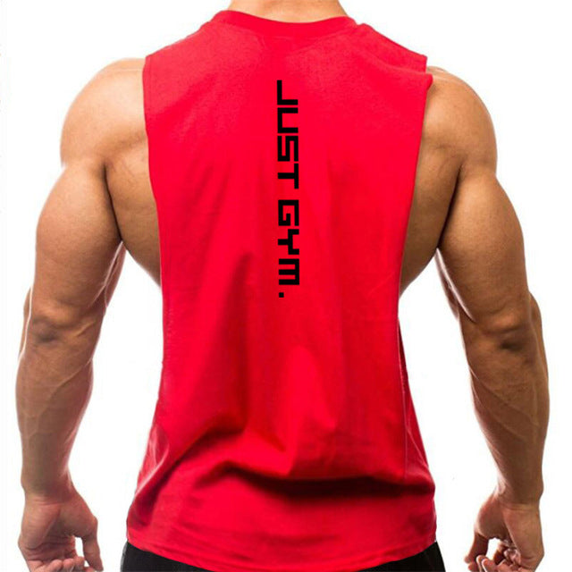 New Cotton Sleeveless Gym T-shit