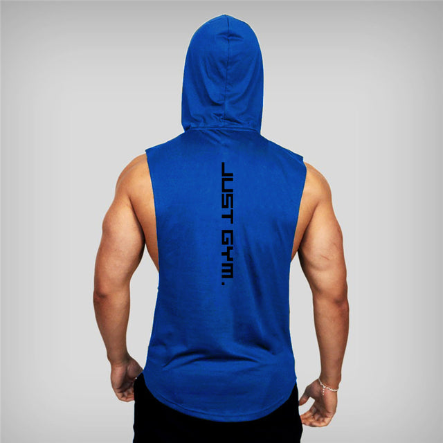 New Cotton Sleeveless Gym Hoodie