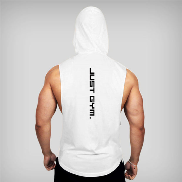 New Cotton Sleeveless Gym Hoodie