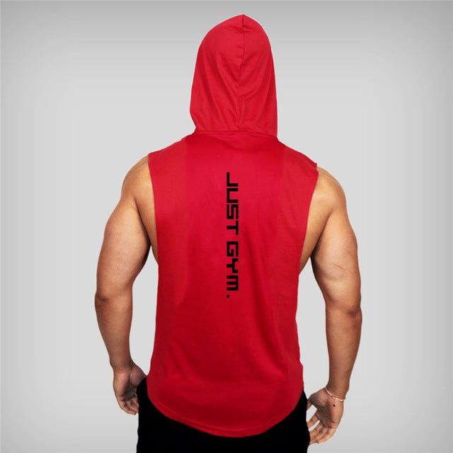 New Cotton Sleeveless Gym Hoodie