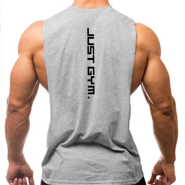 New Cotton Sleeveless Gym T-shit