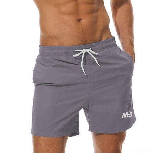 Men Shorts Quick Dry Elastic Waist Slim Fit