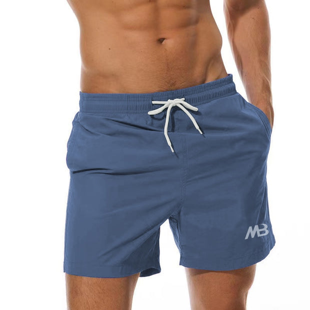 Men Shorts Quick Dry Elastic Waist Slim Fit